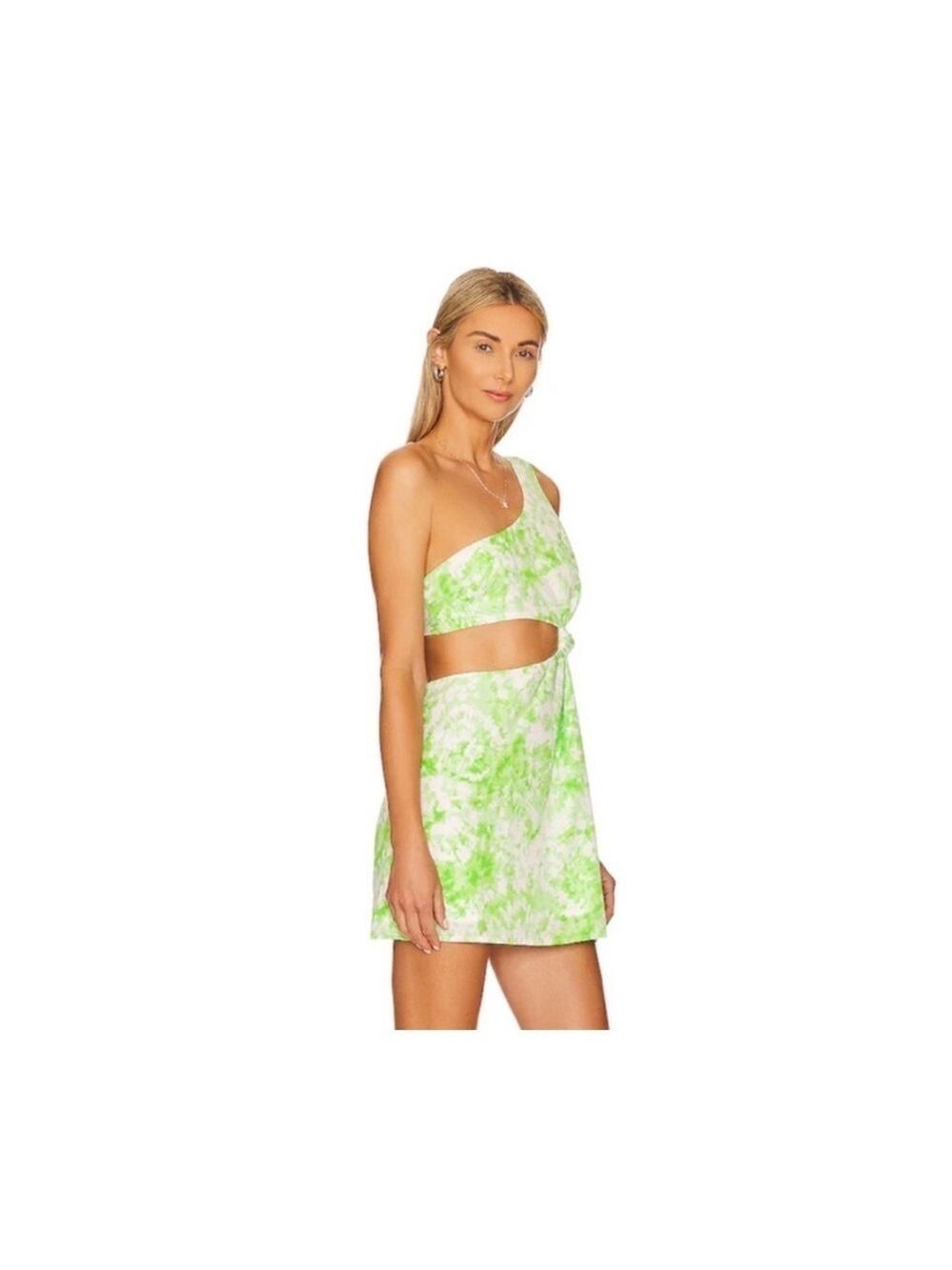 FOR LOVE AND LEMONS Devon Tie-Dye One-Shoulder Dress - Picture 2 of 8